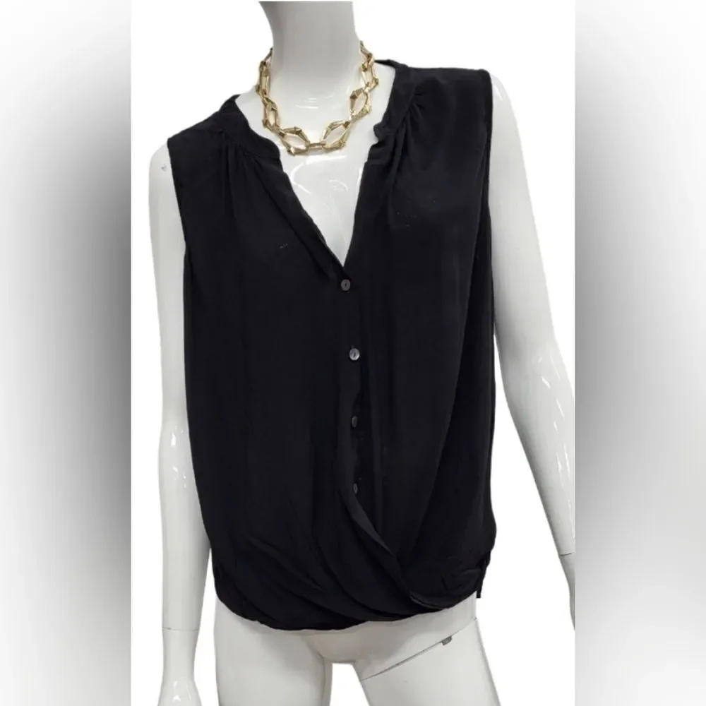 🆕 Velvet by Graham & Spencer NWT Rani Top in Black (VGS-7) - Picture 2 of 5